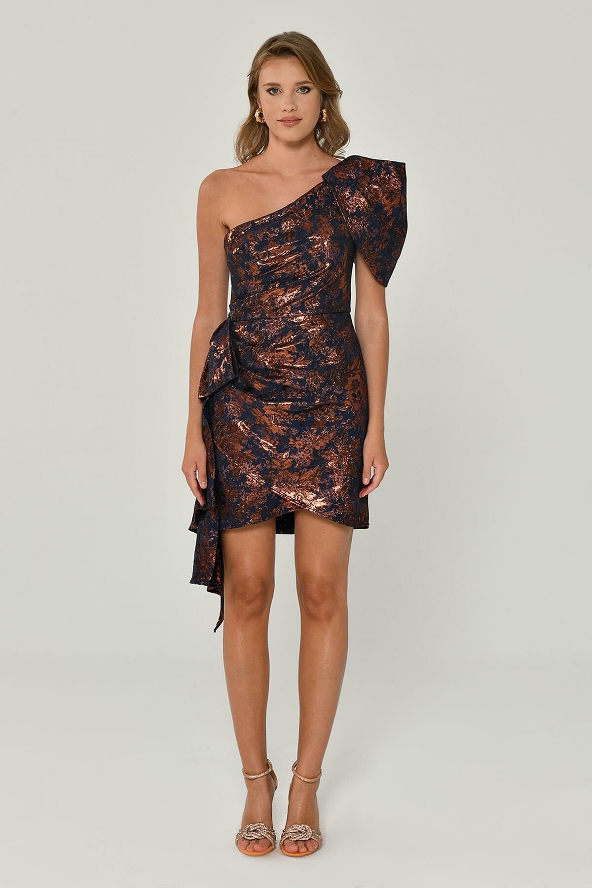 新品shoulder ribbon jacquard dress LE’RURE LERURE Shoulder ribbon jacquard dress LE'RURE '25 WINTER